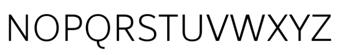 Nitido Light Font UPPERCASE