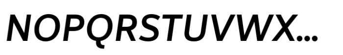 Nitido SemiBold Italic Font UPPERCASE