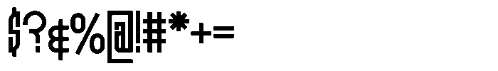 Nition Bold Font OTHER CHARS