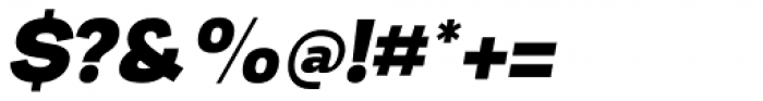 Nitro Black Oblique Font OTHER CHARS