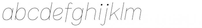 Nitro Thin Italic Font LOWERCASE