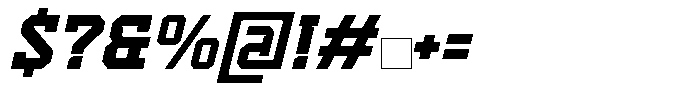 Nitrova Italic Font OTHER CHARS