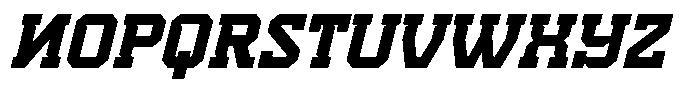 Nitrova Italic Font UPPERCASE