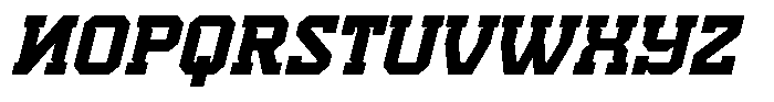 Nitrova Italic Font LOWERCASE