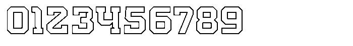 Nitrova Outline Font OTHER CHARS