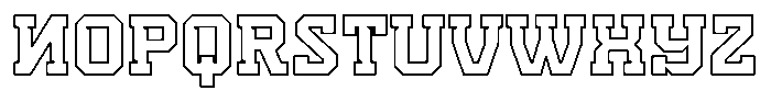 Nitrova Outline Font UPPERCASE