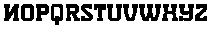 Nitrova Regular Font UPPERCASE