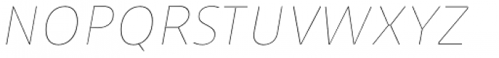 Niva Thin Italic Condensed Font UPPERCASE