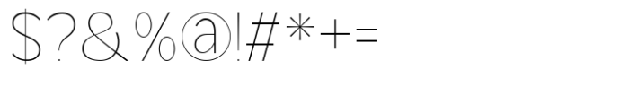 Nivarelle Thin Font OTHER CHARS