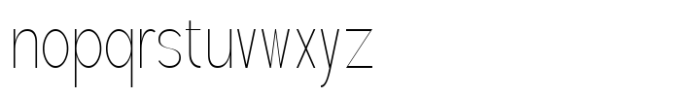 Nivarelle Thin Font LOWERCASE