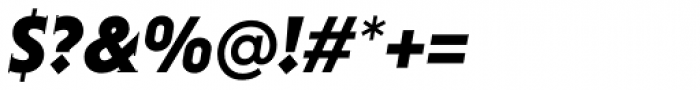 Niveau Serif Black Italic Font OTHER CHARS