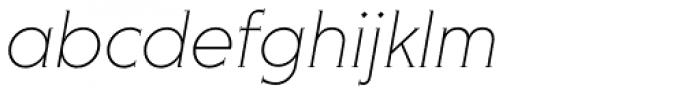 Niveau Serif ExtraLight Italic Font LOWERCASE