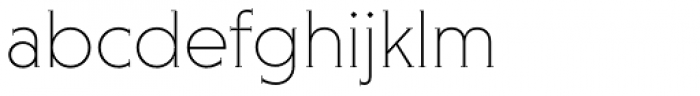 Niveau Serif ExtraLight Font LOWERCASE