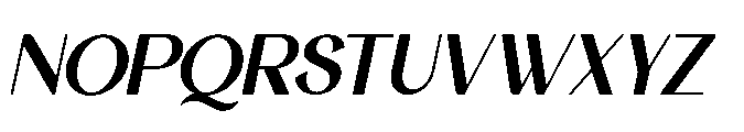 Nivela Oblique Font UPPERCASE