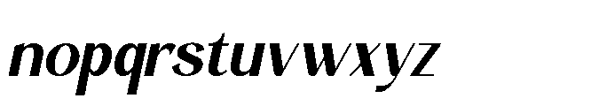 Nivela Oblique Font LOWERCASE