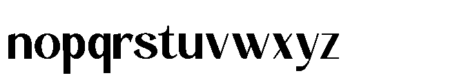 Nivela Regular Font LOWERCASE
