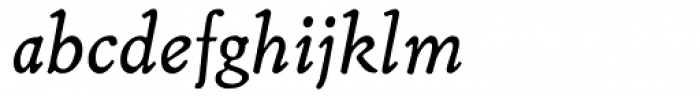 NixRift Italic Oldstyle Figures Font LOWERCASE