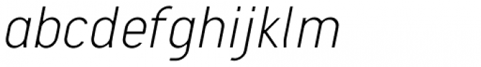 Nixin Light Italic Font LOWERCASE