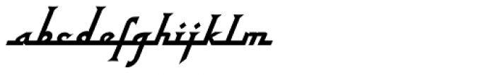 Nixon Script Bold Italic Font LOWERCASE
