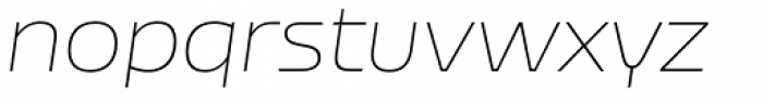 Nizzoli Thin Italic Font LOWERCASE