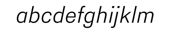 Nitti Grotesk SemiLight Italic Font LOWERCASE