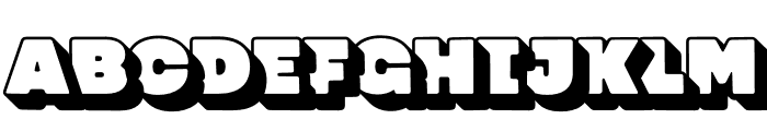 Nitti Mostro Comic Shadow Font UPPERCASE