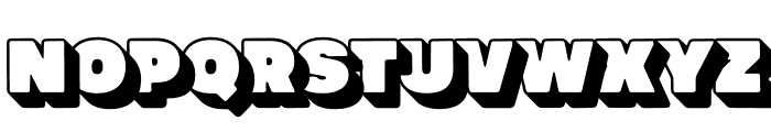 Nitti Mostro Comic Shadow Font UPPERCASE