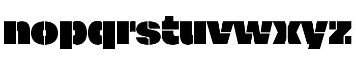 Nitti Mostro Stencil Solid Font LOWERCASE