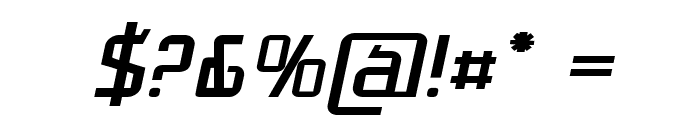 Nixo-BoldItalic Font OTHER CHARS
