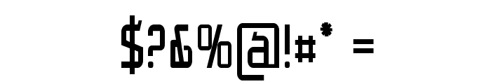 Nixo-CondensedBold Font OTHER CHARS