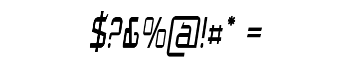 Nixo-CondensedItalic Font OTHER CHARS