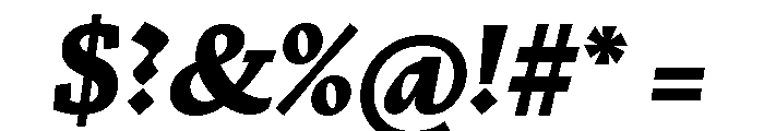 Nicola Display Black Italic Font OTHER CHARS