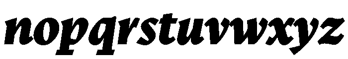 Nicola Display Black Italic Font LOWERCASE