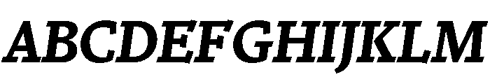 Nicola Display Bold Italic Font UPPERCASE