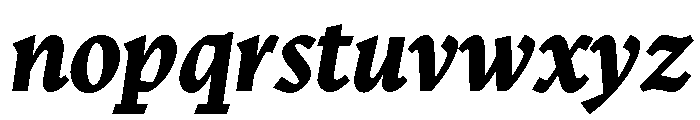 Nicola Display Bold Italic Font LOWERCASE