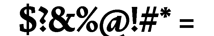 Nicola Display Bold Font OTHER CHARS
