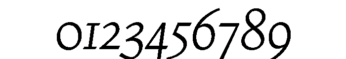 Nicola Display Light Italic Font OTHER CHARS