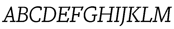 Nicola Display Light Italic Font UPPERCASE