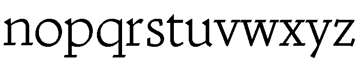 Nicola Display Light Font LOWERCASE