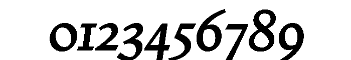 Nicola Display Medium Italic Font OTHER CHARS