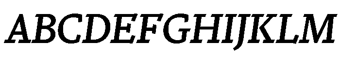 Nicola Display Medium Italic Font UPPERCASE