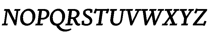 Nicola Display Medium Italic Font UPPERCASE