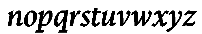 Nicola Display Medium Italic Font LOWERCASE