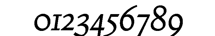 Nicola Display Regular Italic Font OTHER CHARS