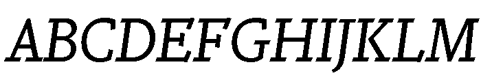Nicola Display Regular Italic Font UPPERCASE