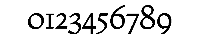 Nicola Display Regular Font OTHER CHARS