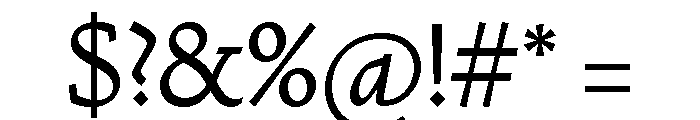 Nicola Display Regular Font OTHER CHARS