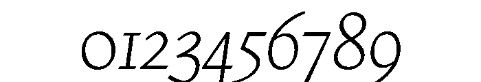 Nicola Display Thin Italic Font OTHER CHARS