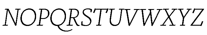 Nicola Display Thin Italic Font UPPERCASE