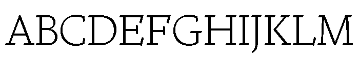 Nicola Display Thin Font UPPERCASE